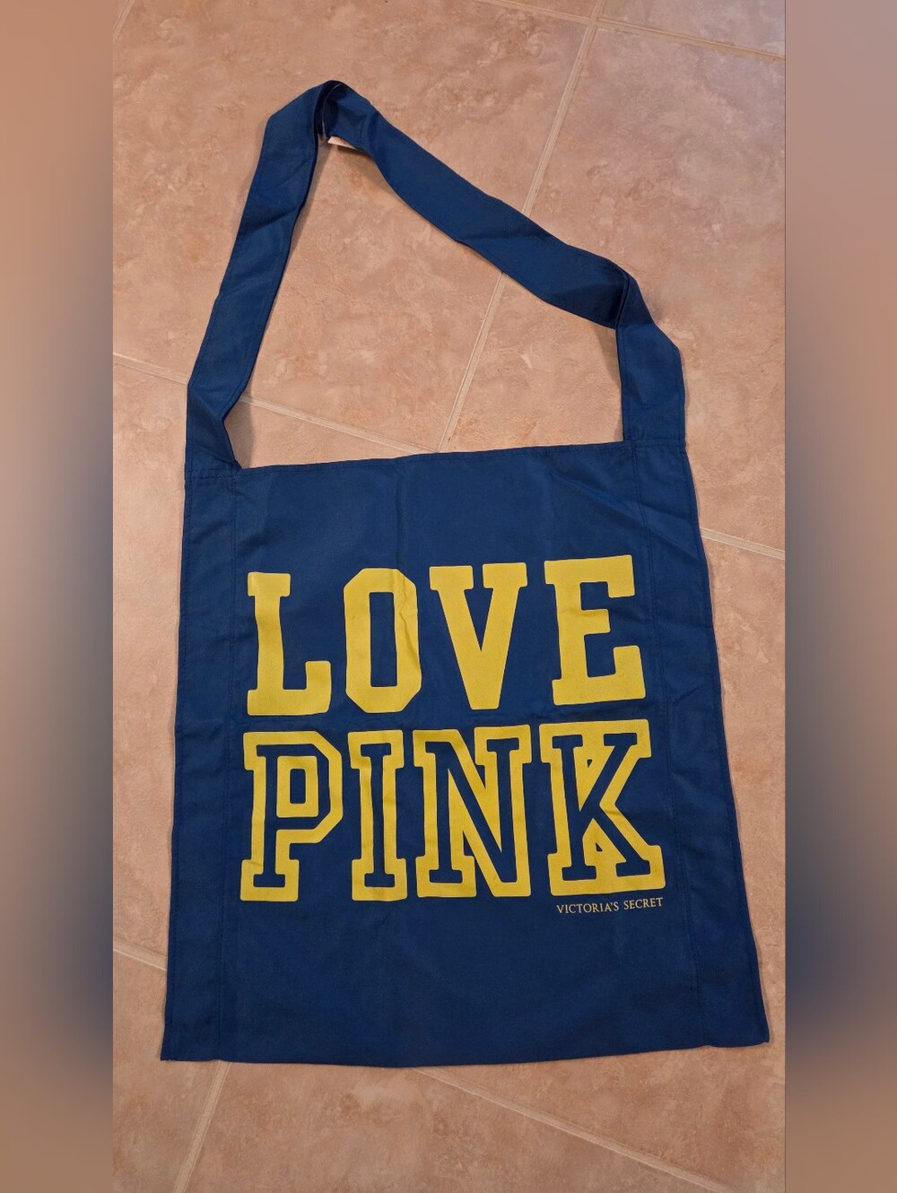 NWT PINK Victoria's Secret "Love Pink" Navy Crossbody/Shoulder Tote Bag